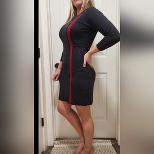 Black dress/ 2 strip details. Laila Ali brand.  NWT Size on model medium